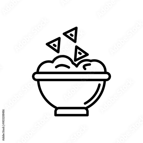 Guacamole icon vector illustration web design element
