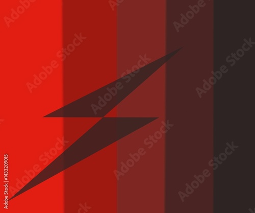 Arrow design in red background