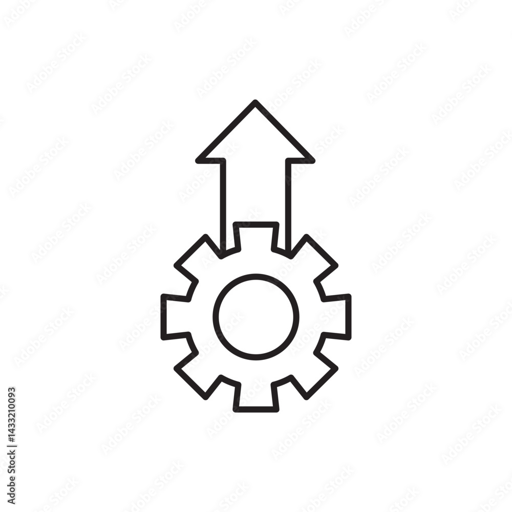 Operational excellence icon vector illustration web design element Operational excellence icon vector illustration web design element