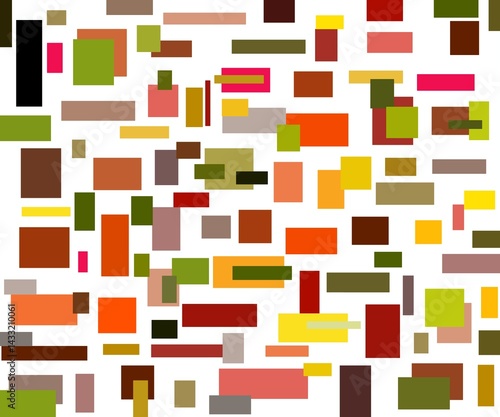 Digitals decoration, 3d textures, geometric decoration