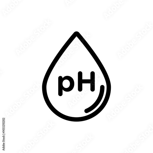 PH value icon vector illustration web design element