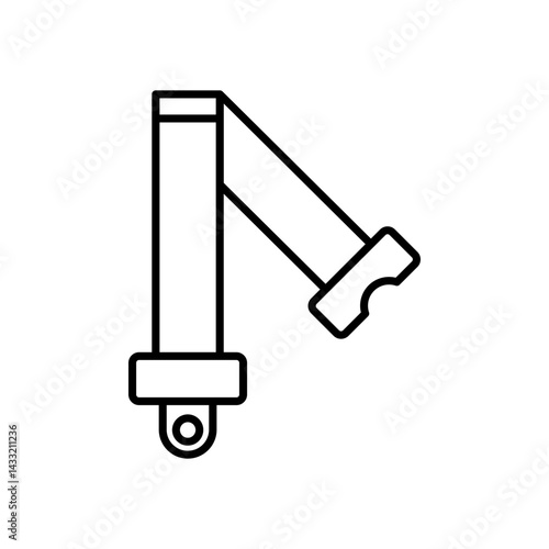 Shoulder strap icon vector illustration web design element