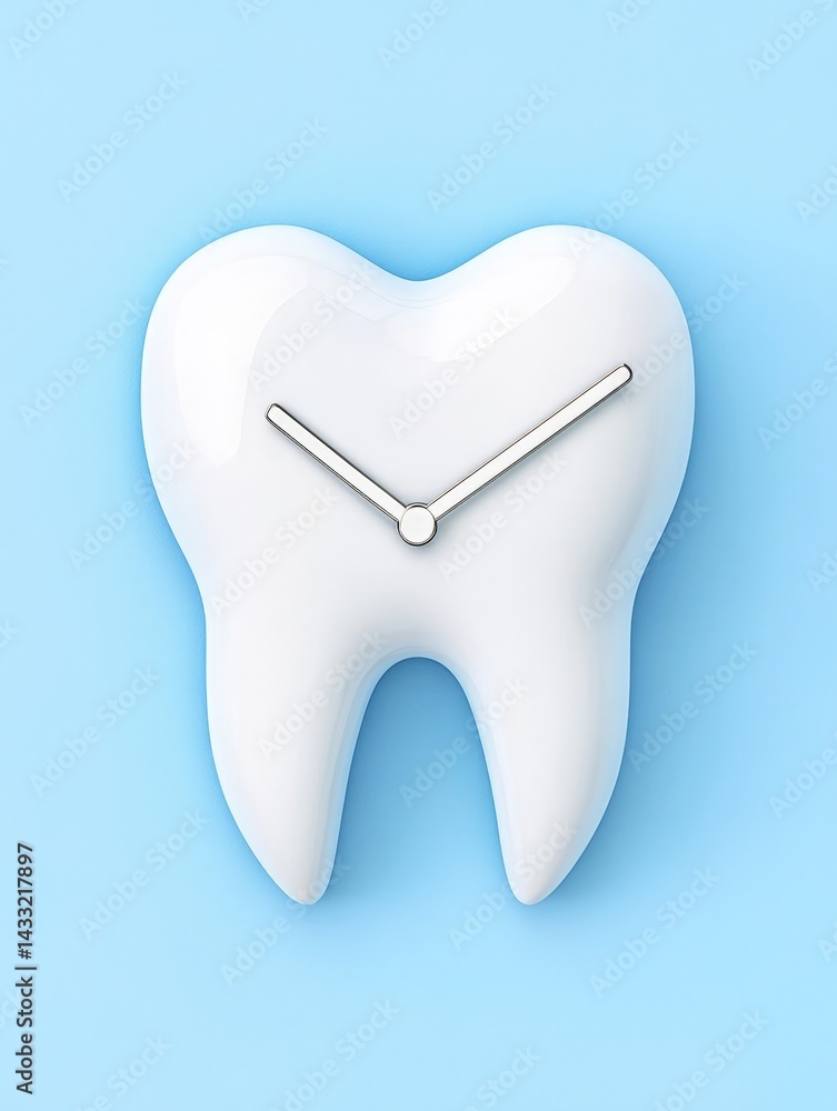 Unique Dental Clock Concept for Health and Time Management Unique Dental Clock Concept for Health and Time Management