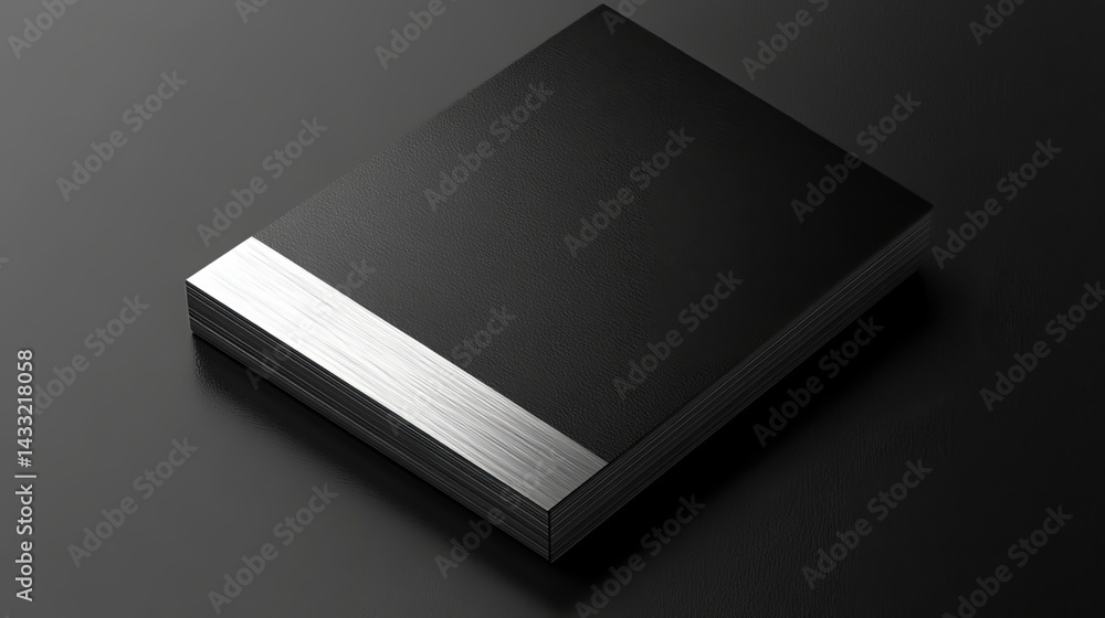 Showcase your designs with this metal business card mockup template.