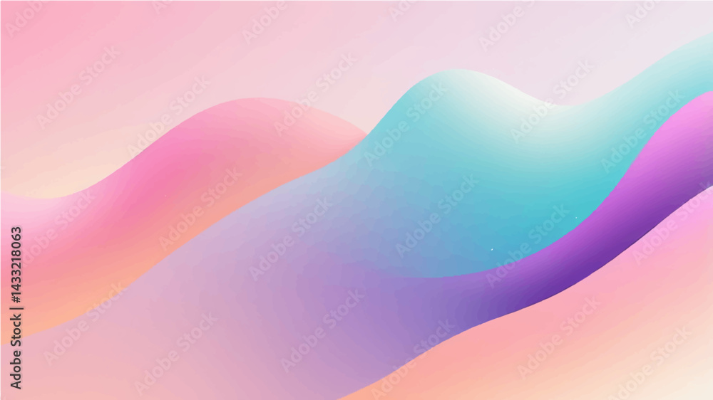 Fototapeta premium Soft Gradient Background with Blurred Colors and Smooth Transitions