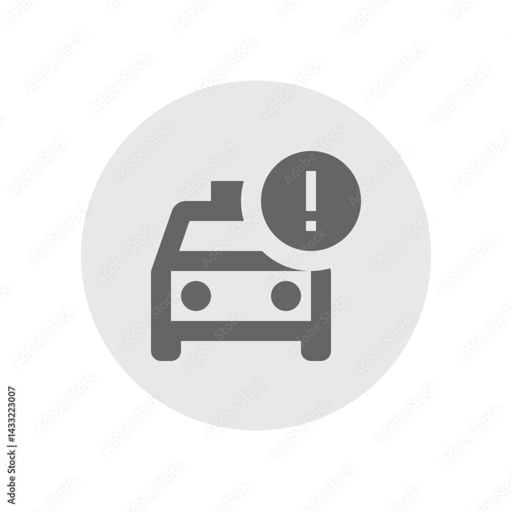 Fototapeta premium Taxi Alert Outlined