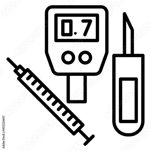 Diabetes Testing Kit Icon