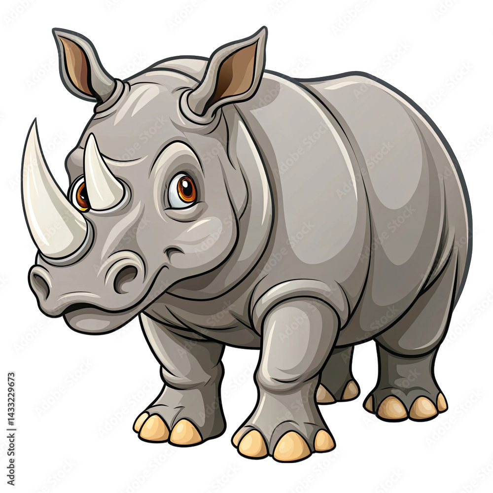 Fototapeta premium rhino vector illustration