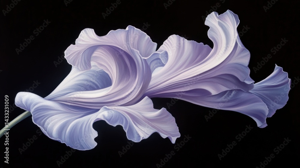 Delicate, flowing lavender flower