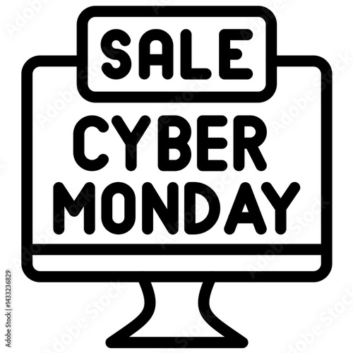 Cyber Monday Sale Icon