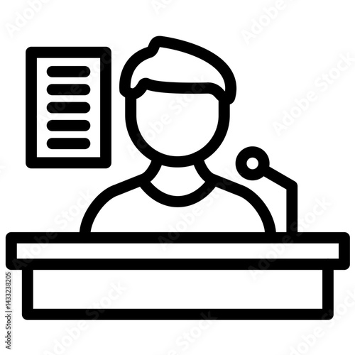 Speech Writer Icon