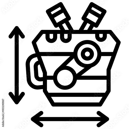 Engine Size Icon