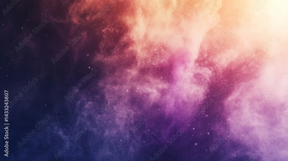 Fototapeta premium Colorful Explosion of Festival Powder Dust