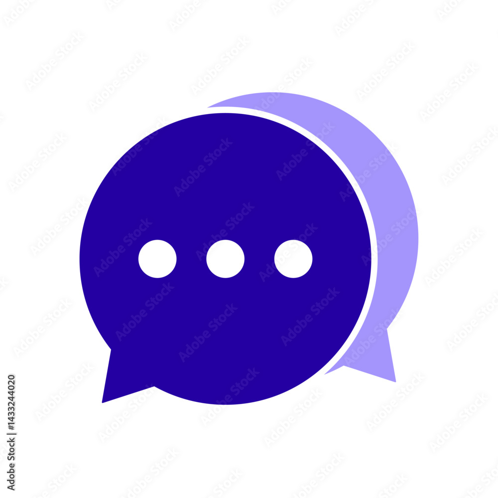 Icon a live chat, isolated against a clean background. Icon a live chat, isolated against a clean background.