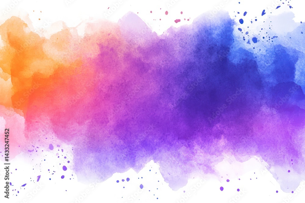 Obraz premium Vibrant watercolor splash background