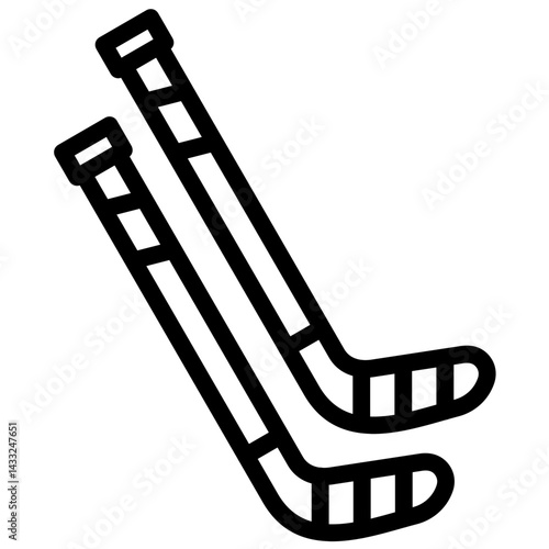 Hockey Stick Icon