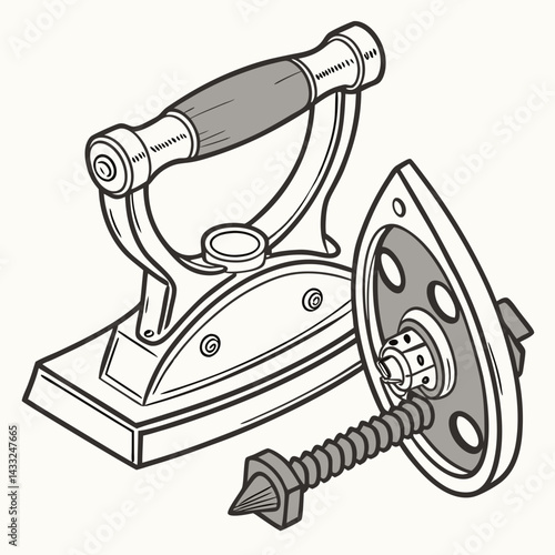 iron vector illustration