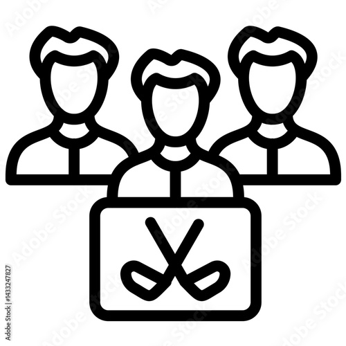 Group Hockey Lessons Icon