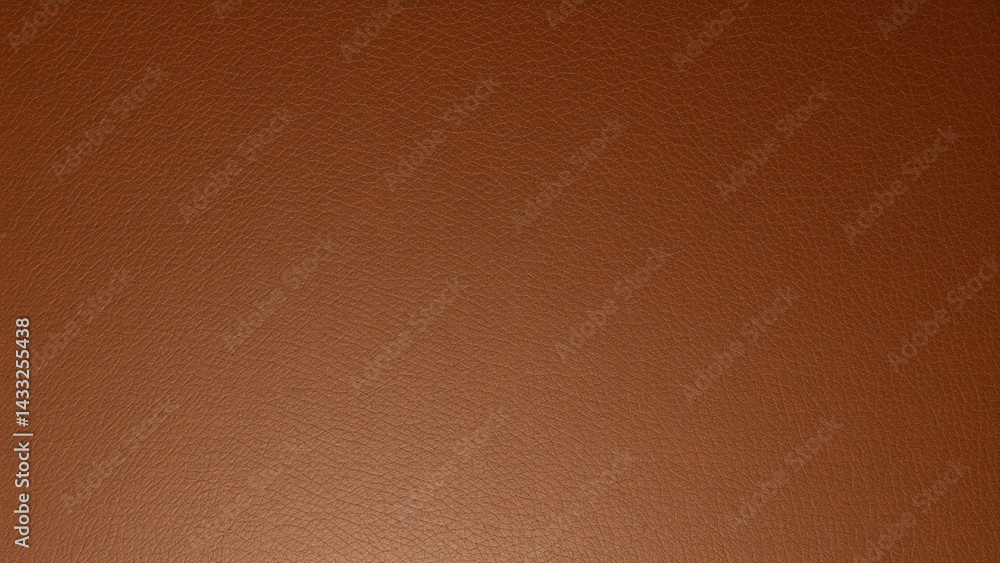 Fototapeta premium Brown textured leather surface with a uniform pattern throughout