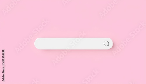 Blank search bar on pink background