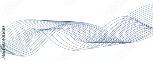 Abstract light porple and white vector wave background. Wavy grey stream element with frequency sound wave lines.geometric technology themes & data visualizations, scientific