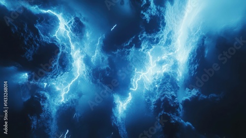 Wallpaper Mural Lightning flashes through dark, ominous clouds, showing nature's raw power and a sense of foreboding. Torontodigital.ca