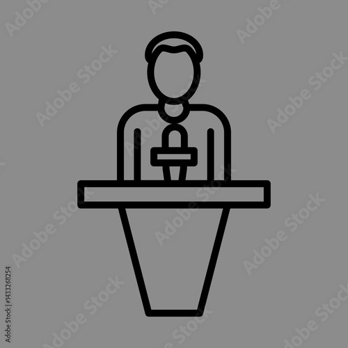 News Anchor Icon Design