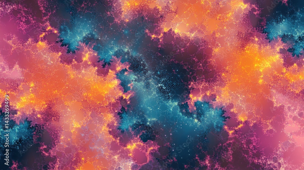 Cosmic Nebula: A Vivid Fractal Landscape Cosmic Nebula: A Vivid Fractal Landscape