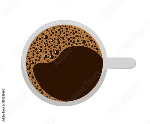 Coffee in cup.