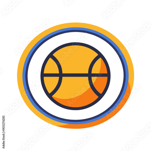 Basketball-Icon-Round-Logo-Sport-Ball-Vector-Graphic