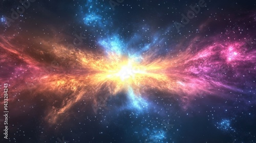 Abstract Colorful Cosmic Dust Explosion.