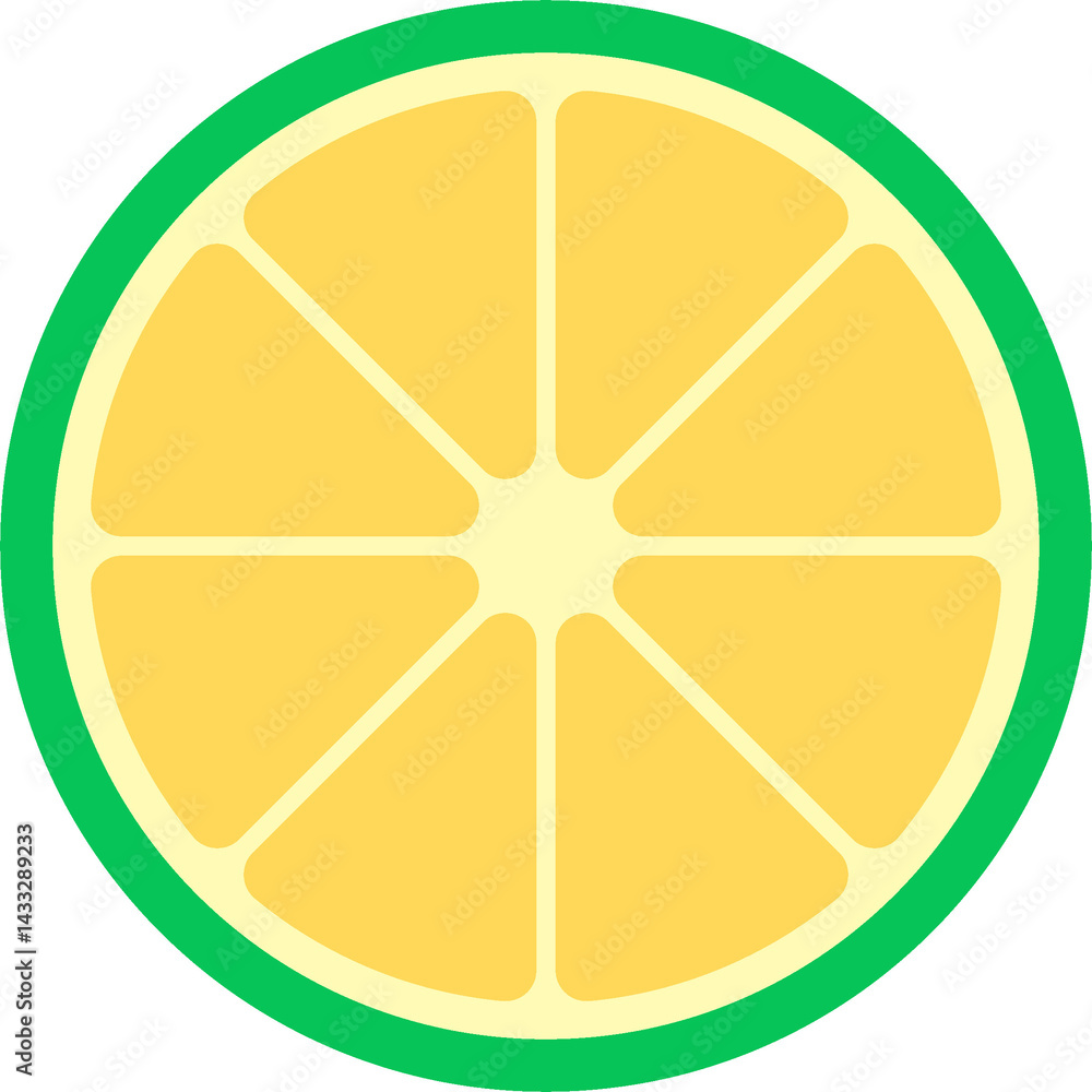 Simple lemon fruit illustration Simple lemon fruit illustration