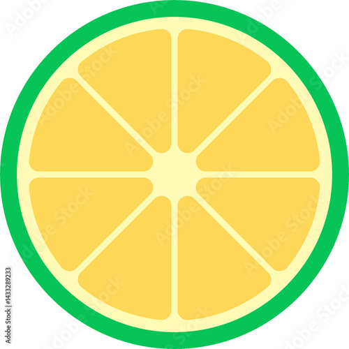 Simple lemon fruit illustration