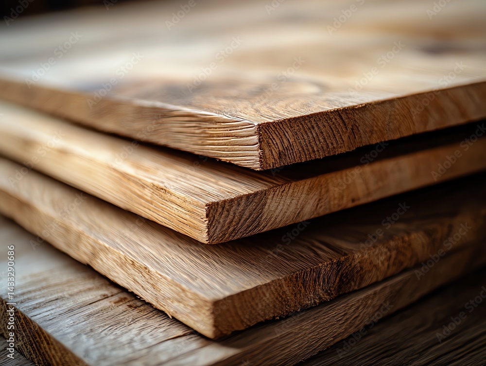 Close up Realistic photo of wooden boards lying on top Close up Realistic photo of wooden boards lying on top