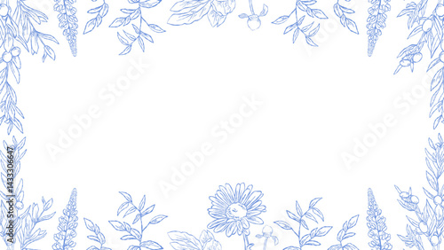 Flower Line Art Frame for IG Instagram Story Social Media Black Color. Best for wedding invitation, event invitation.