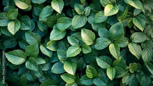 Wallpaper Mural Lush green leaves densely packed together, showcasing nature's beauty in a vibrant garden Torontodigital.ca