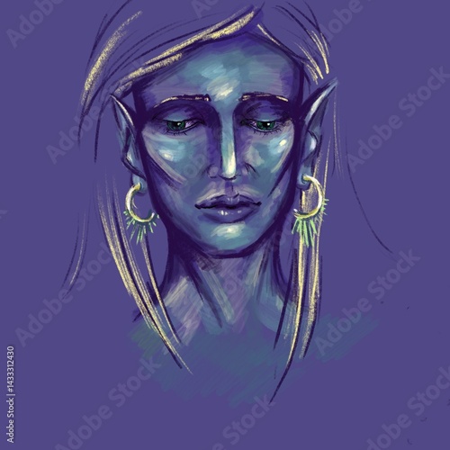 portrait of an elf girl