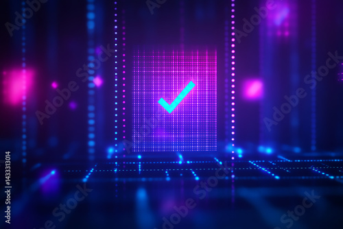 Wallpaper Mural High-tech crypto command center with green check marks, LED lights, and ultra-sharp 4K/8K detail. Futuristic, cinematic, and hyper-realistic for professional projects Torontodigital.ca