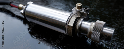 High quality hydraulic brake system component featuring polished metal finish, showcasing precision engineering and functionality. This part is essential for effective braking performance various