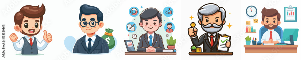 Vector of a businessman Vector of a businessman