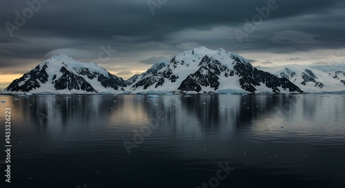 Wallpaper Mural snow covered mountains Torontodigital.ca
