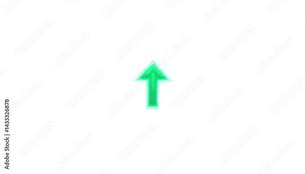 Bright Green Up Arrow Bright Green Up Arrow
