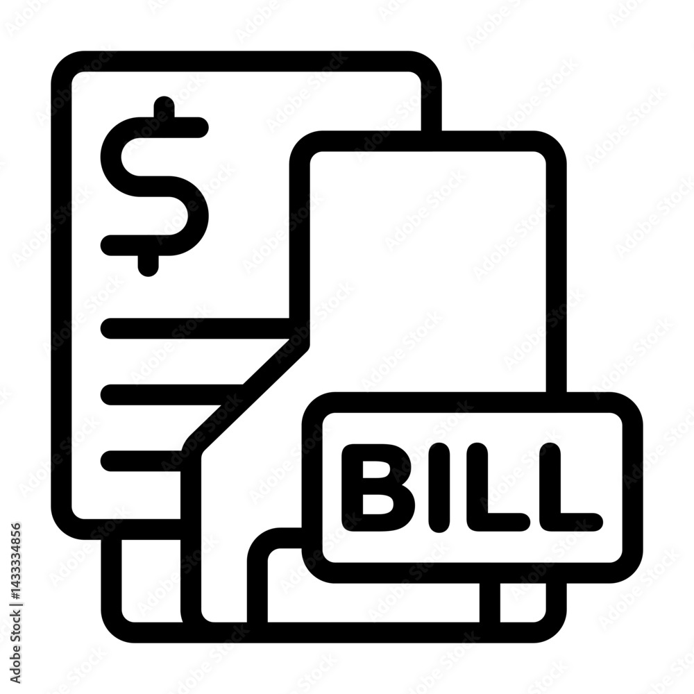 Invoice Folder Icon Invoice Folder Icon