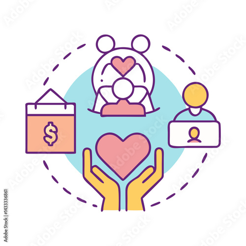 Family, charity, work balance, and personal financial safety