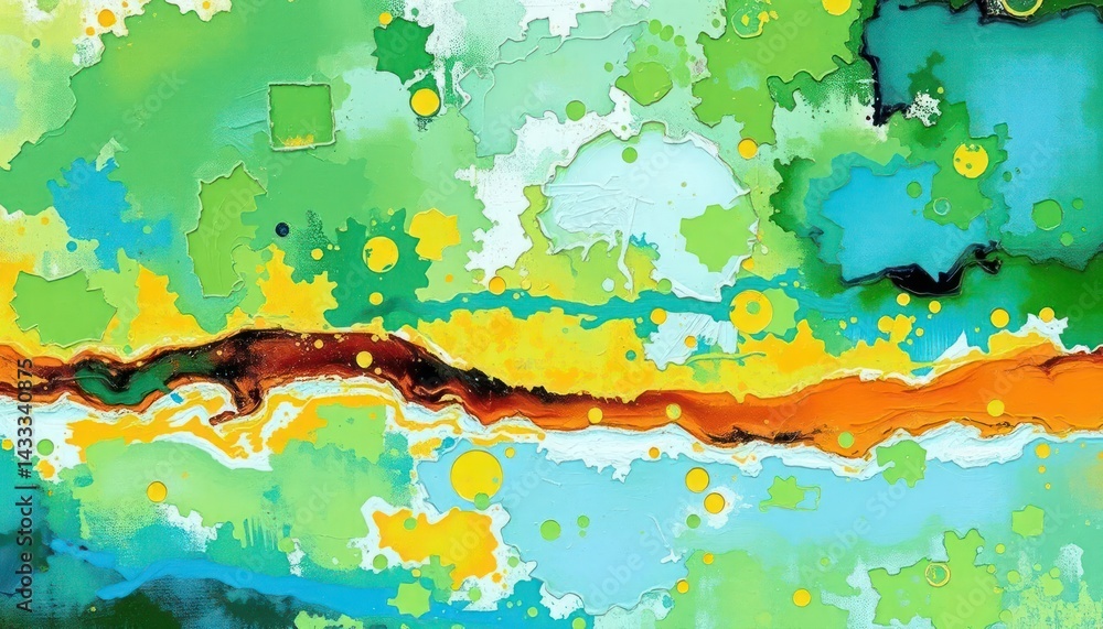 Obraz premium Abstract Colorful Splashes