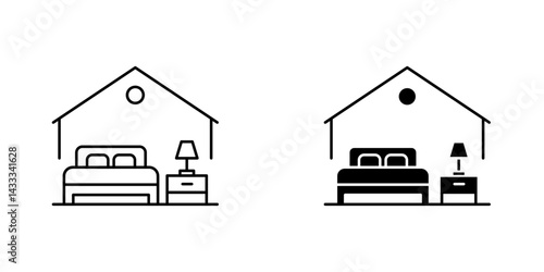 Accomodation icon vector illustration for web, ui designs