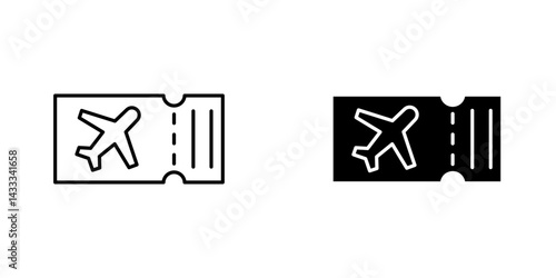 Air tickets icon vector illustration for web, ui designs