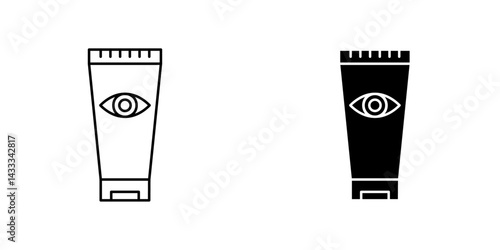 Eye cream icon vector illustration for web, ui designs