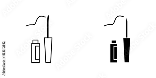 Eyeliner icon vector illustration for web, ui designs
