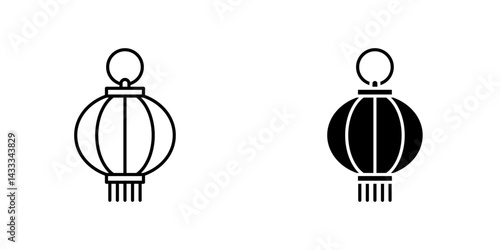 Lantern icon vector illustration for web, ui designs